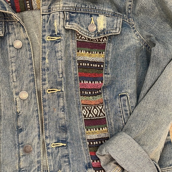 Free people jean jacket size 8 - Picture 3 of 8